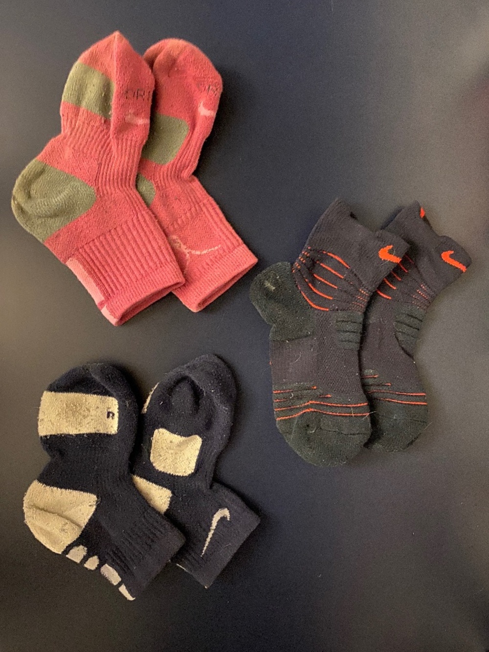 Three Pairs of Nike Hyper Elite Socks - Size S